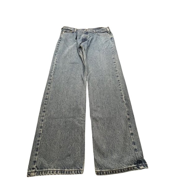Carhartt Mens 38x33 Relaxed Fit Blue Denim Jeans B460-LVB Straight fit Workwear - Picture 1 of 12
